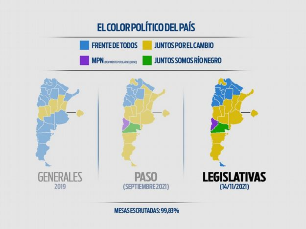 Así quedó el mapa político de Argentina tras las elecciones