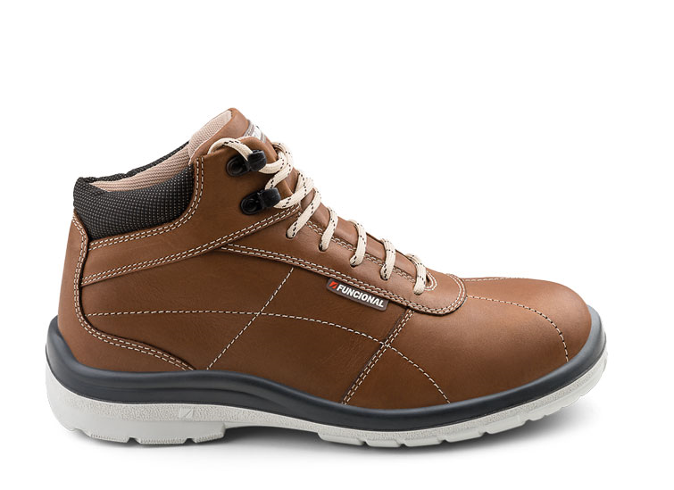 Botin Urbano Funcional Street Ultraliviano Cuero Natural Punta Aluminio -  Centro Bulonero
