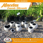Maceta fibrocemento silicona