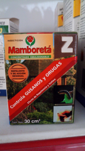 Agroquímico insecticida químico mamboreta z