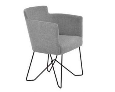 SILLON LOBBY base metalica