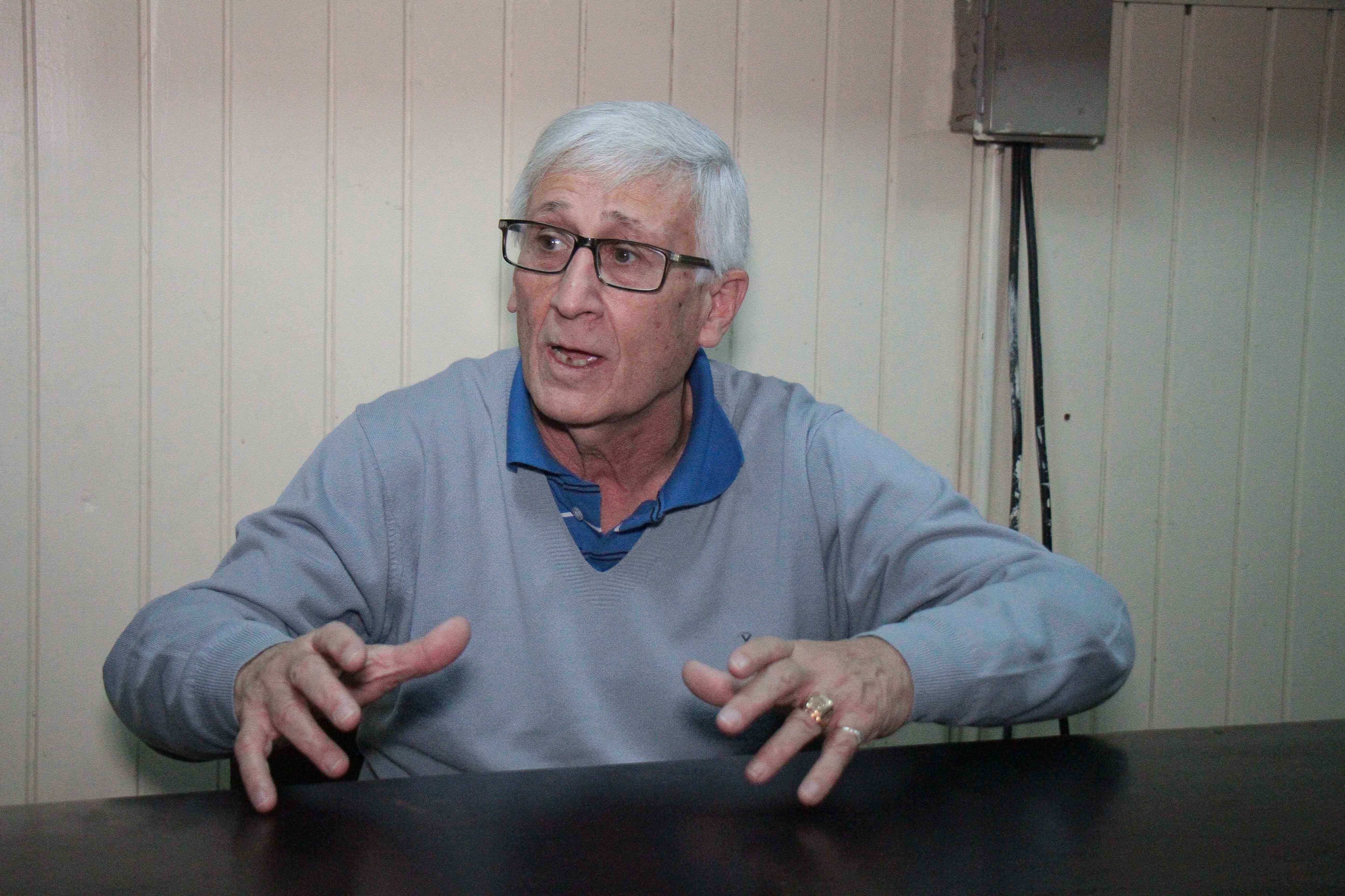 Carlos Brizio, durante la charla mantenida en la sala de entrevistas.