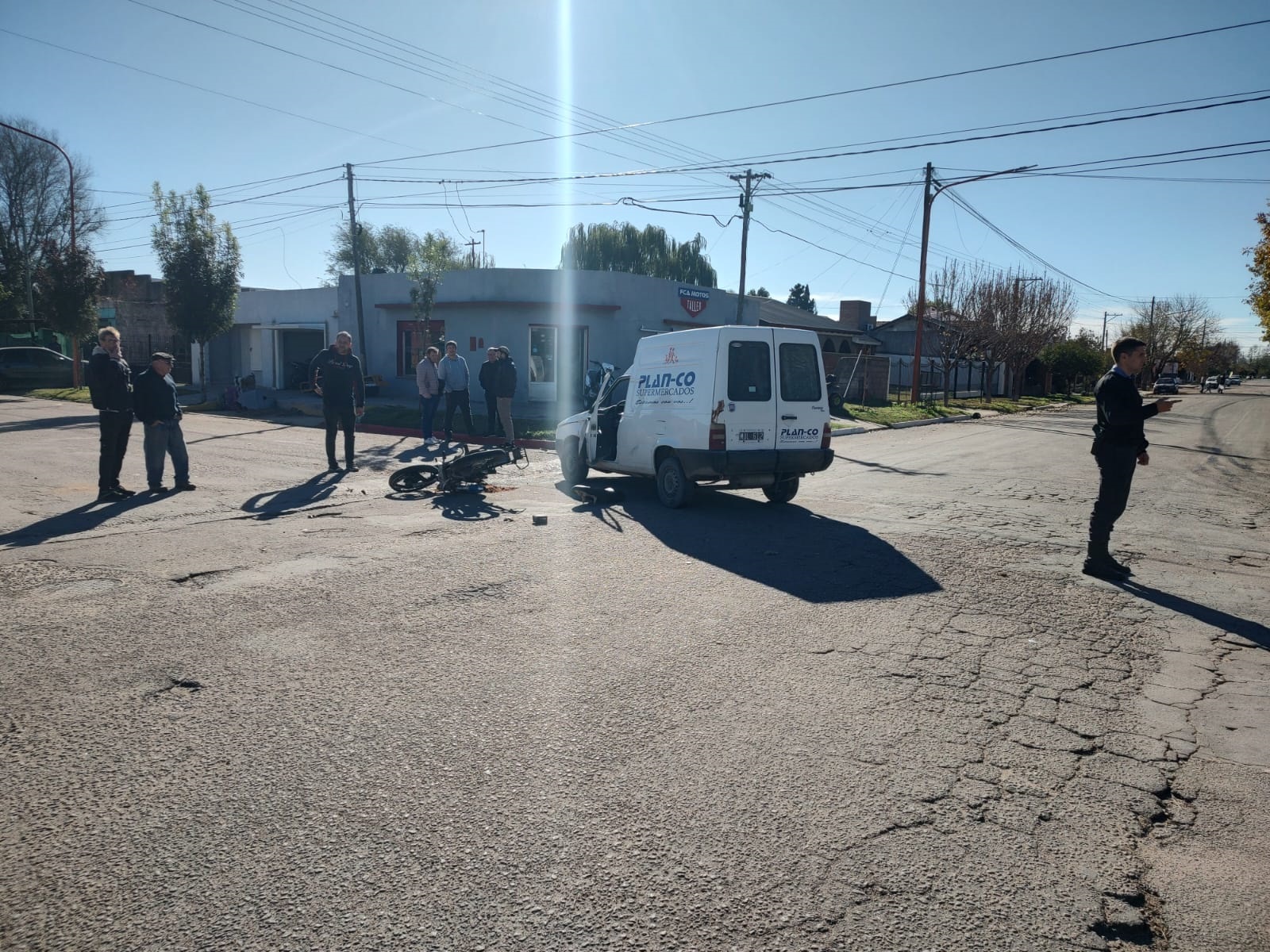 Los vehículos involucrados en el siniestro.