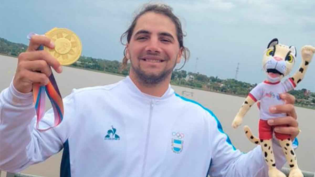 Kai Ditsch ganó la prueba de wakeboard y se subió al lugar más alto del podio.