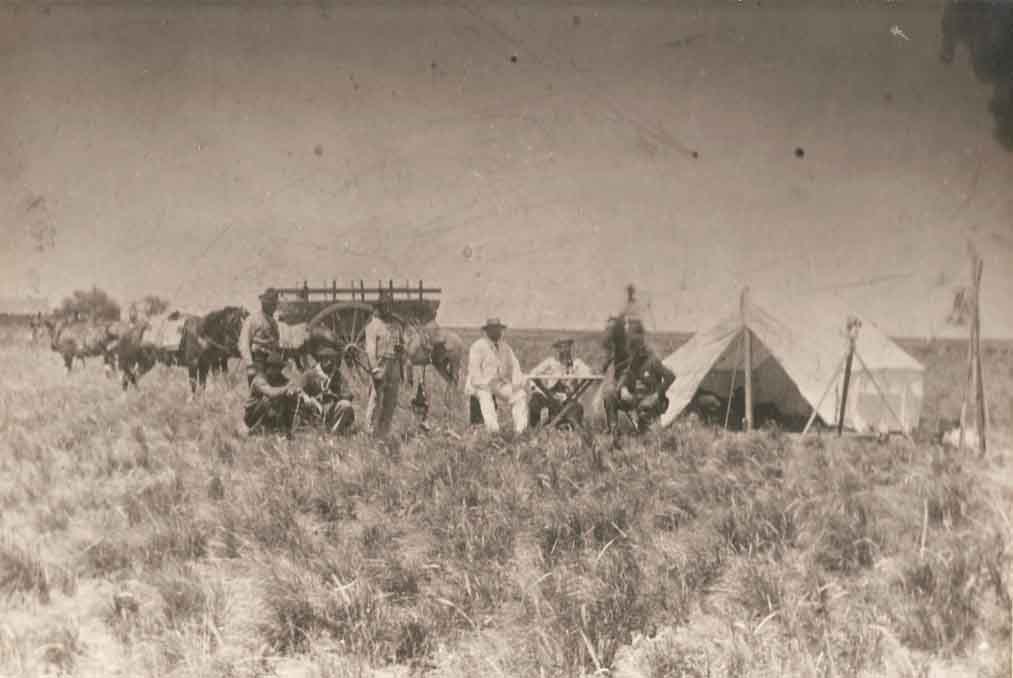 Imagen emblemática. Así comenzó el trazado urbano alvearense.
