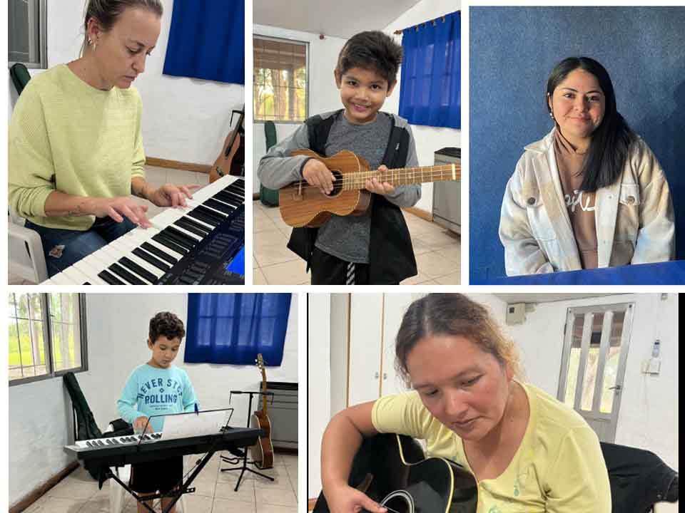 El taller alcanza a distintos instrumentos musicales.