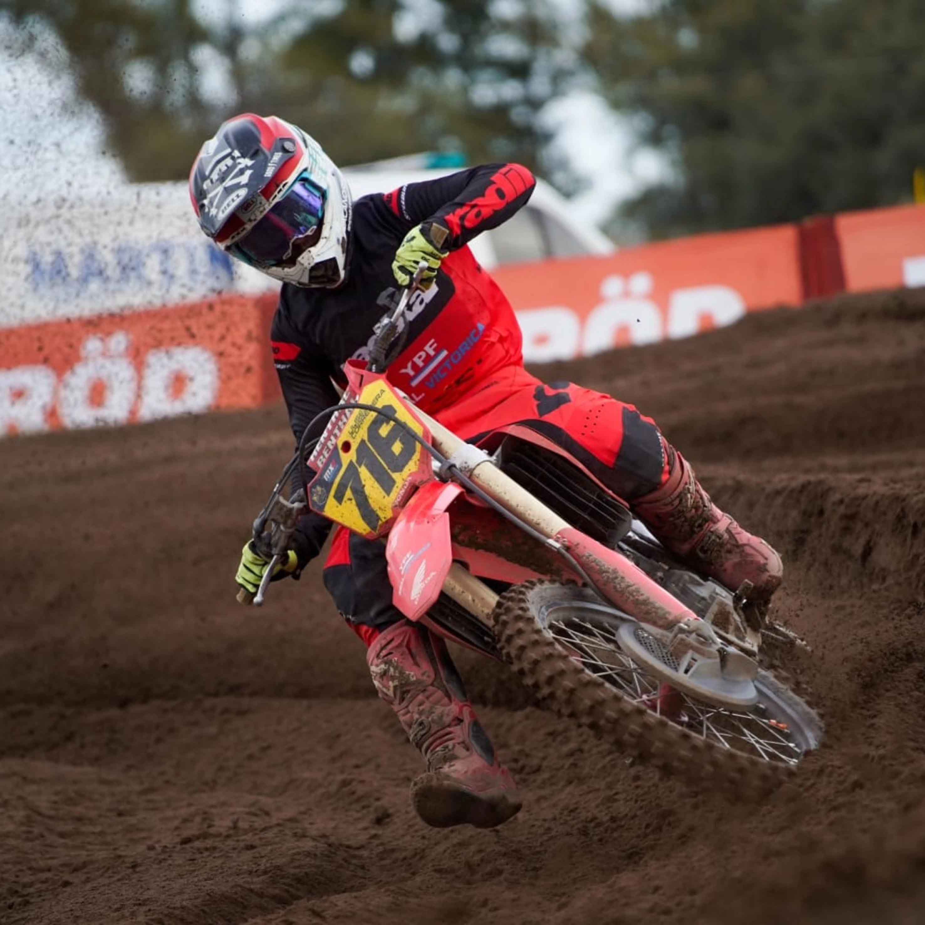 El victoriquense Ulises Corredera fue uno de los pampeanos destacados en la fecha inaugural del Argentino MX.