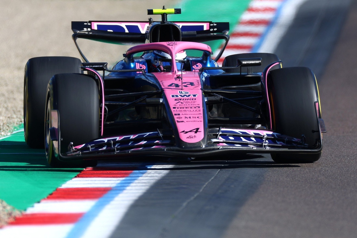 Colapinto tuvo su debut con Alpine, en las primeras prácticas libres en Imola.
