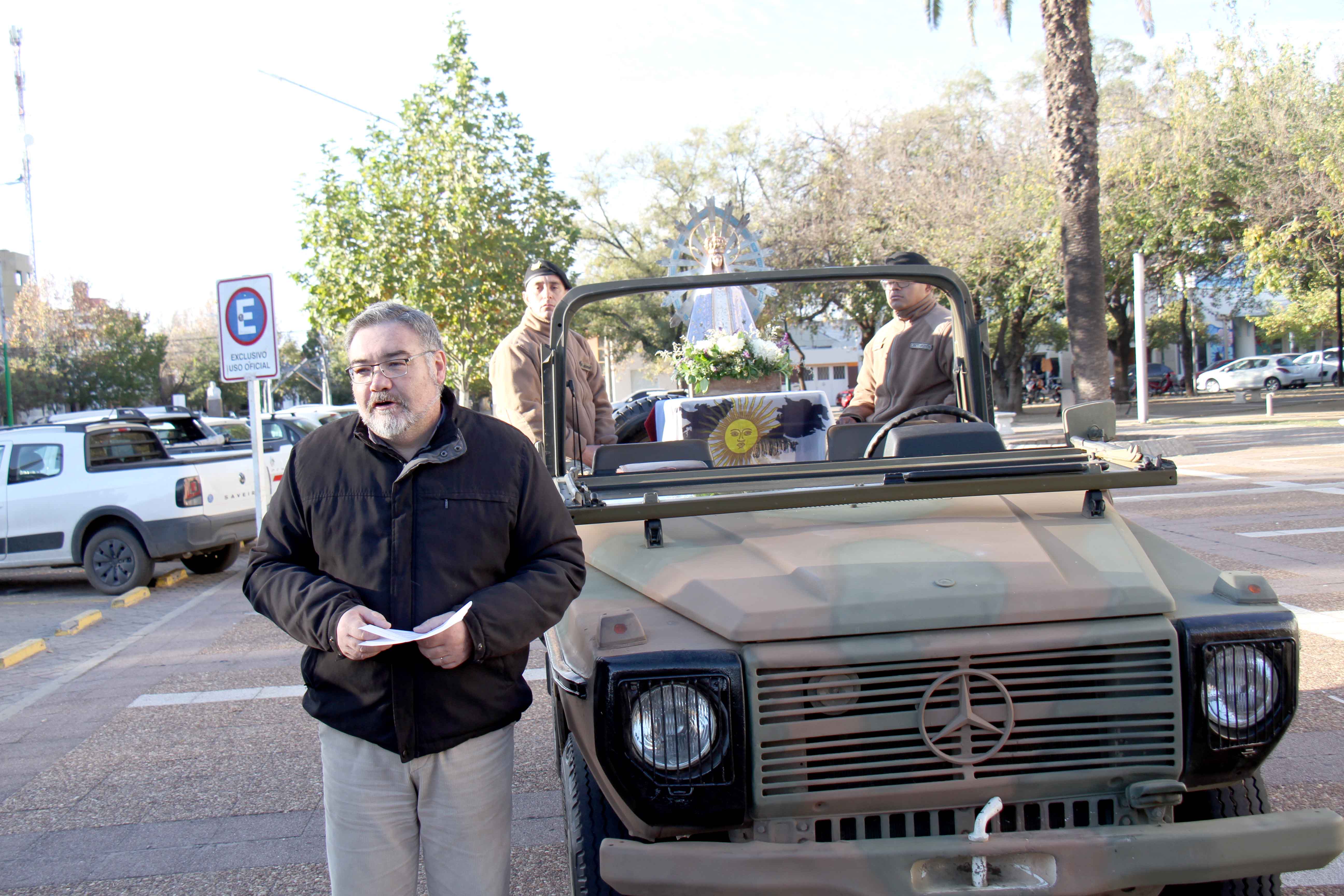La Virgen que estuvo acompañando a los soldados argentinos en Malvinas llegó a Pico.