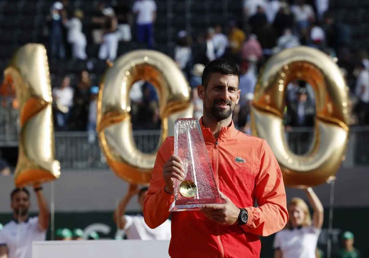 Djokovic alcanzó su título 100.