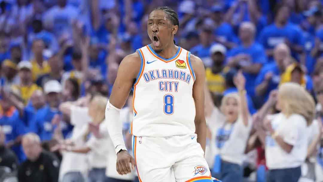 Jalen Williams descolló. Anotó 40 puntos.