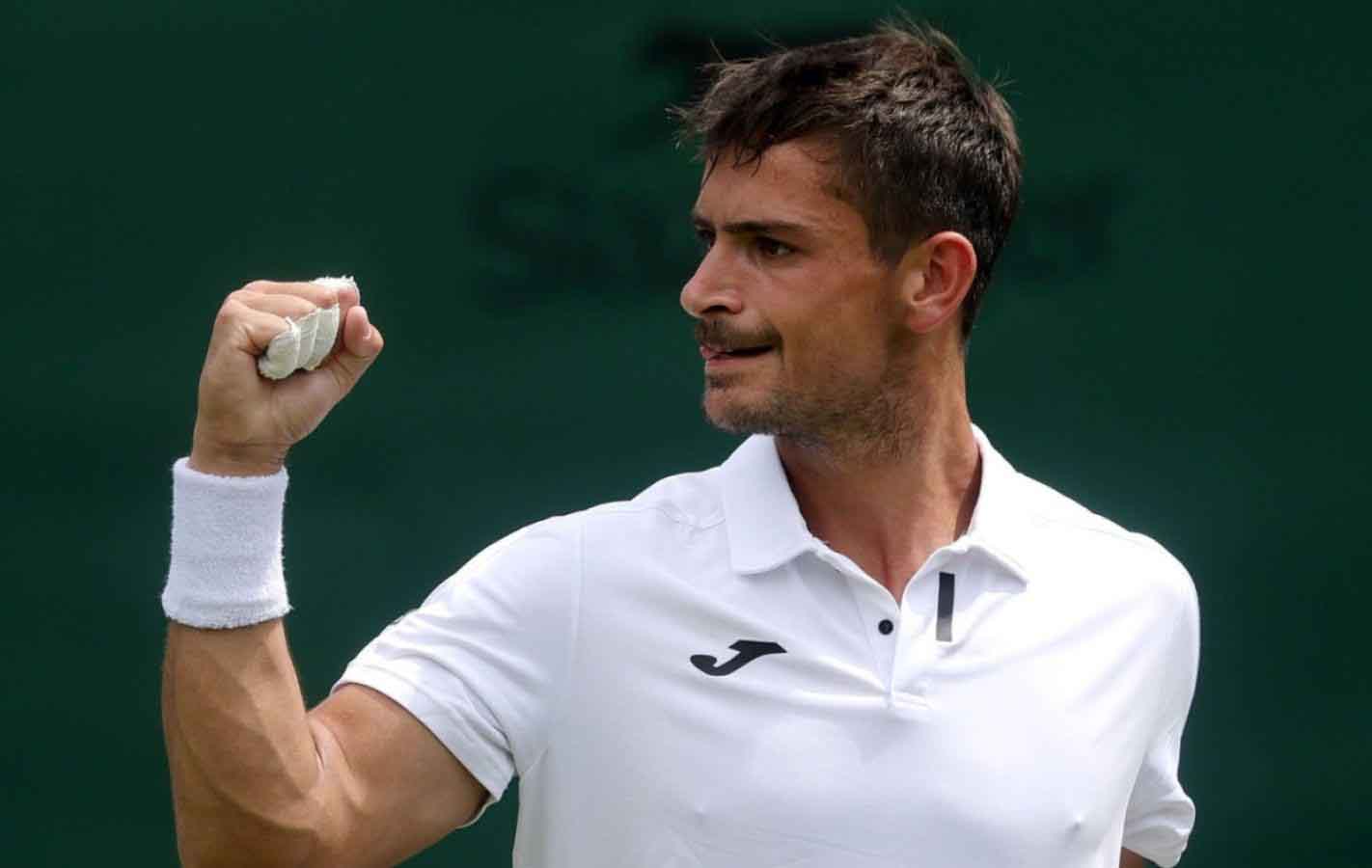 Navone fue el único argentino en instalarse en la segunda ronda de Wimbledon.