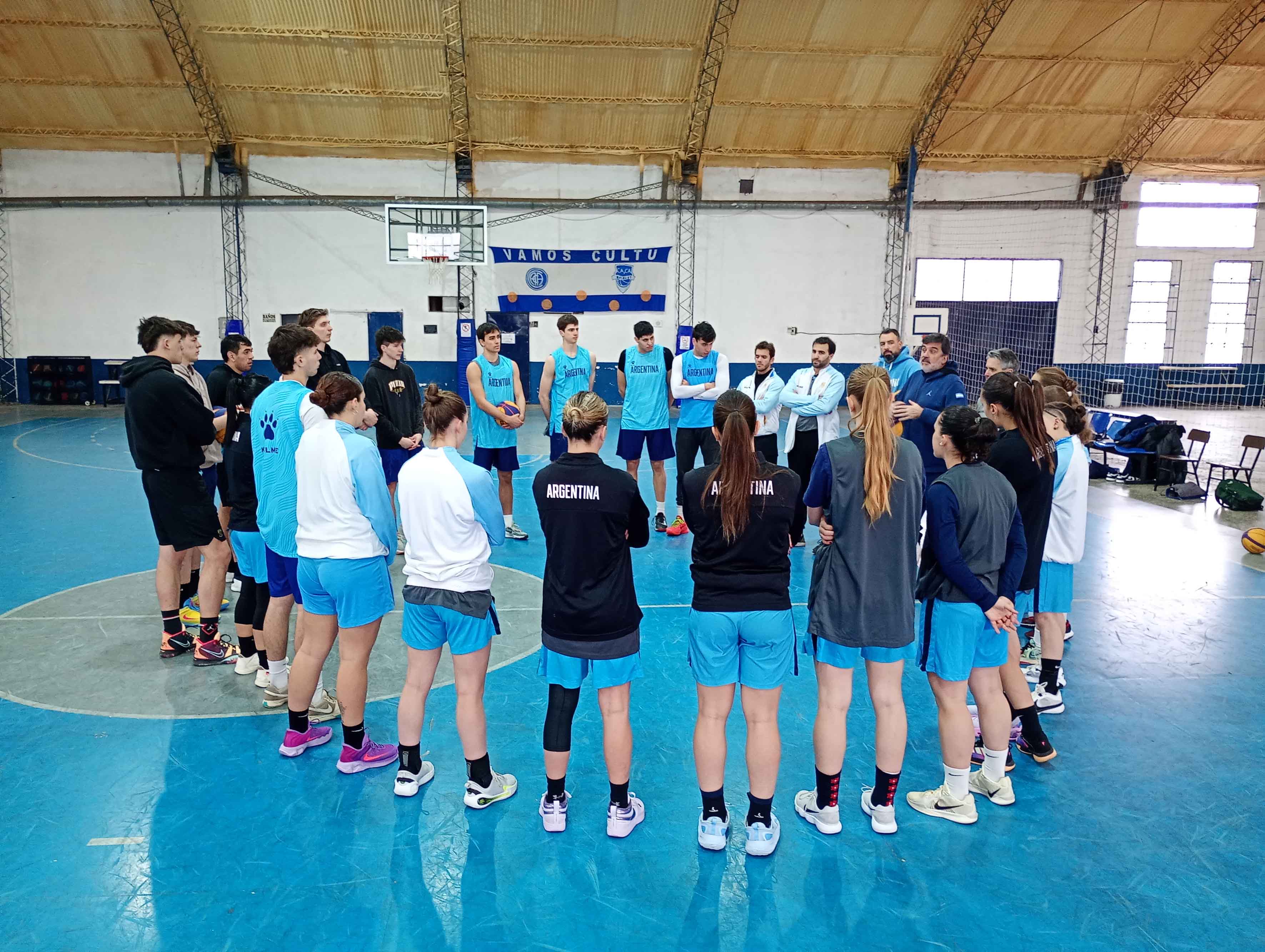 Los preseleccionados argentinos en el “Nilo García Ruiz” de Argentino.