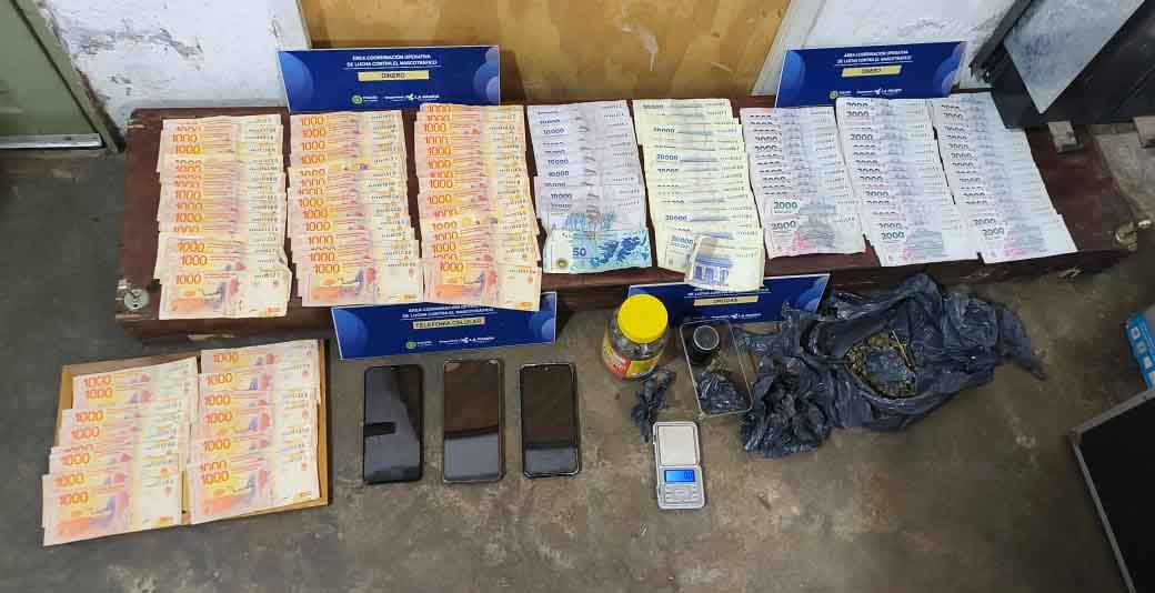 La Policía de La Pampa secuestró dinero y drogas durante procedimientos realizados en Catriló.