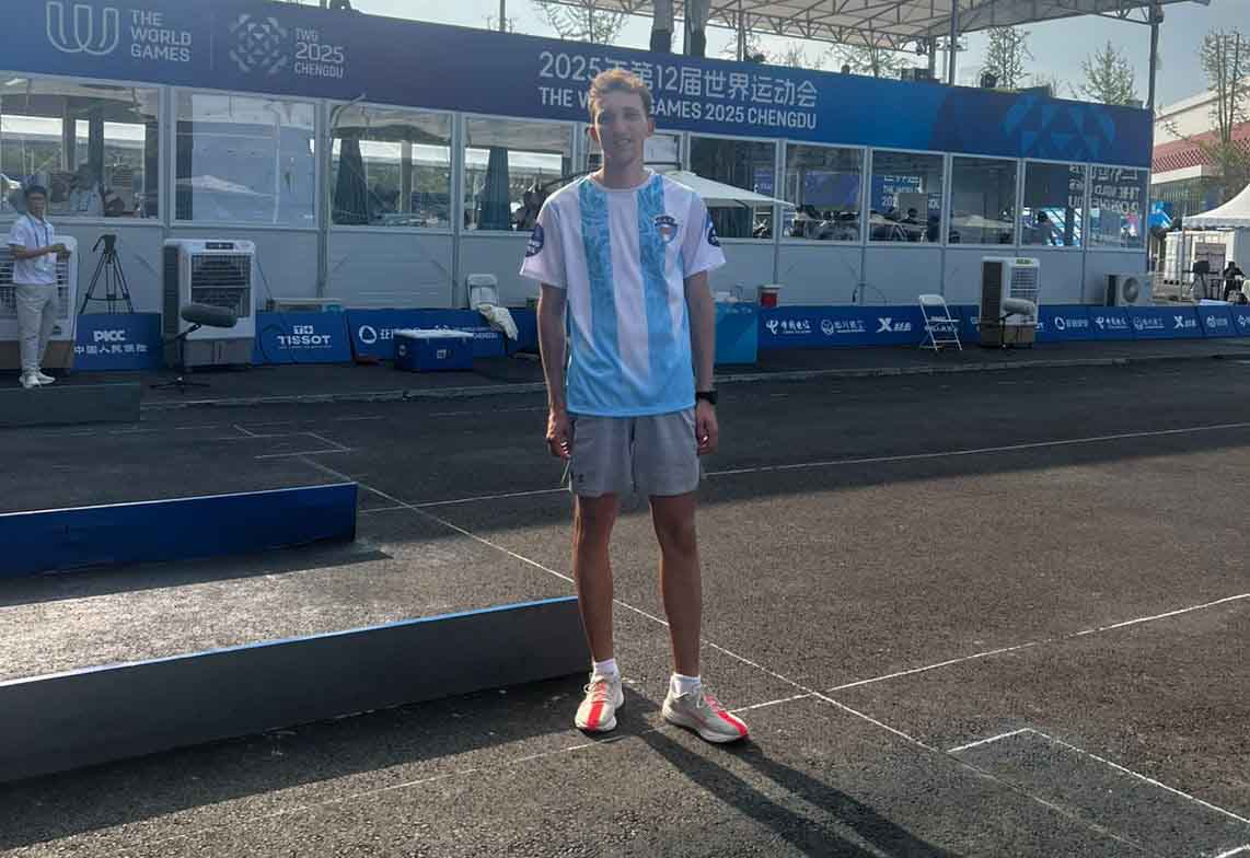 El pampeano Lucas Hecker cumplió un destacado papel en China