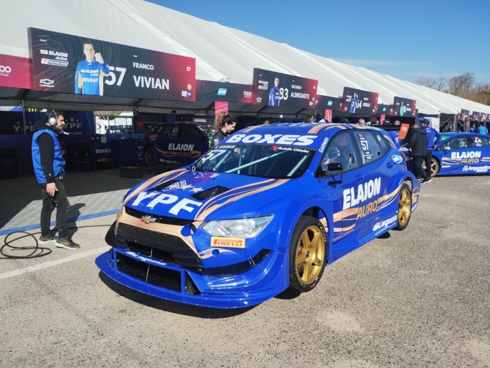 El chevrolet de Vivian que hizo la “pole”.