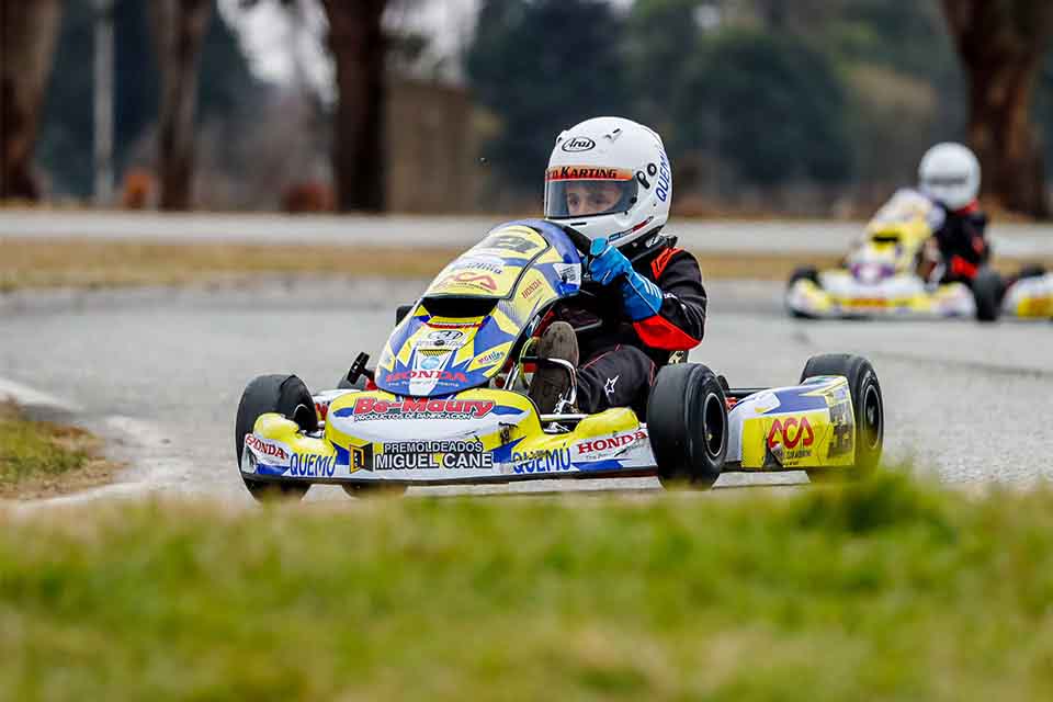El quemuense Iván Sosa tuvo un destacado papel en el cierre del Argentino de Karting.