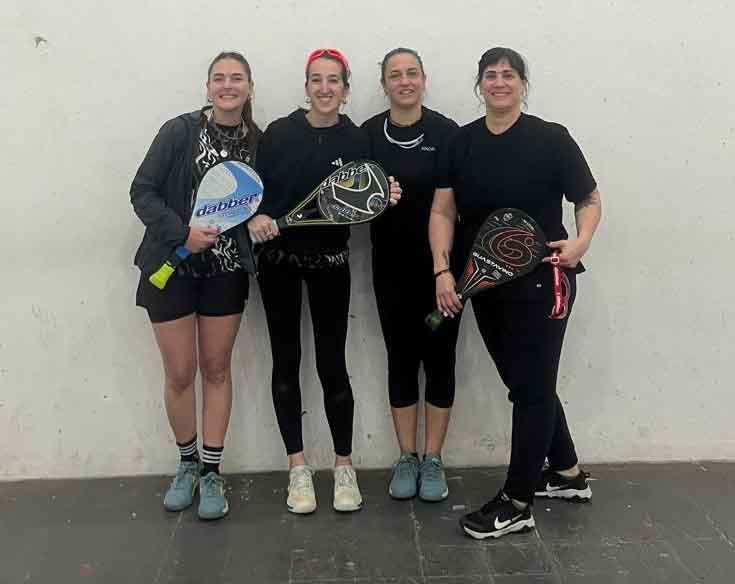 Las duplas de Maza B y Prado B, finalistas en Damas Goma.