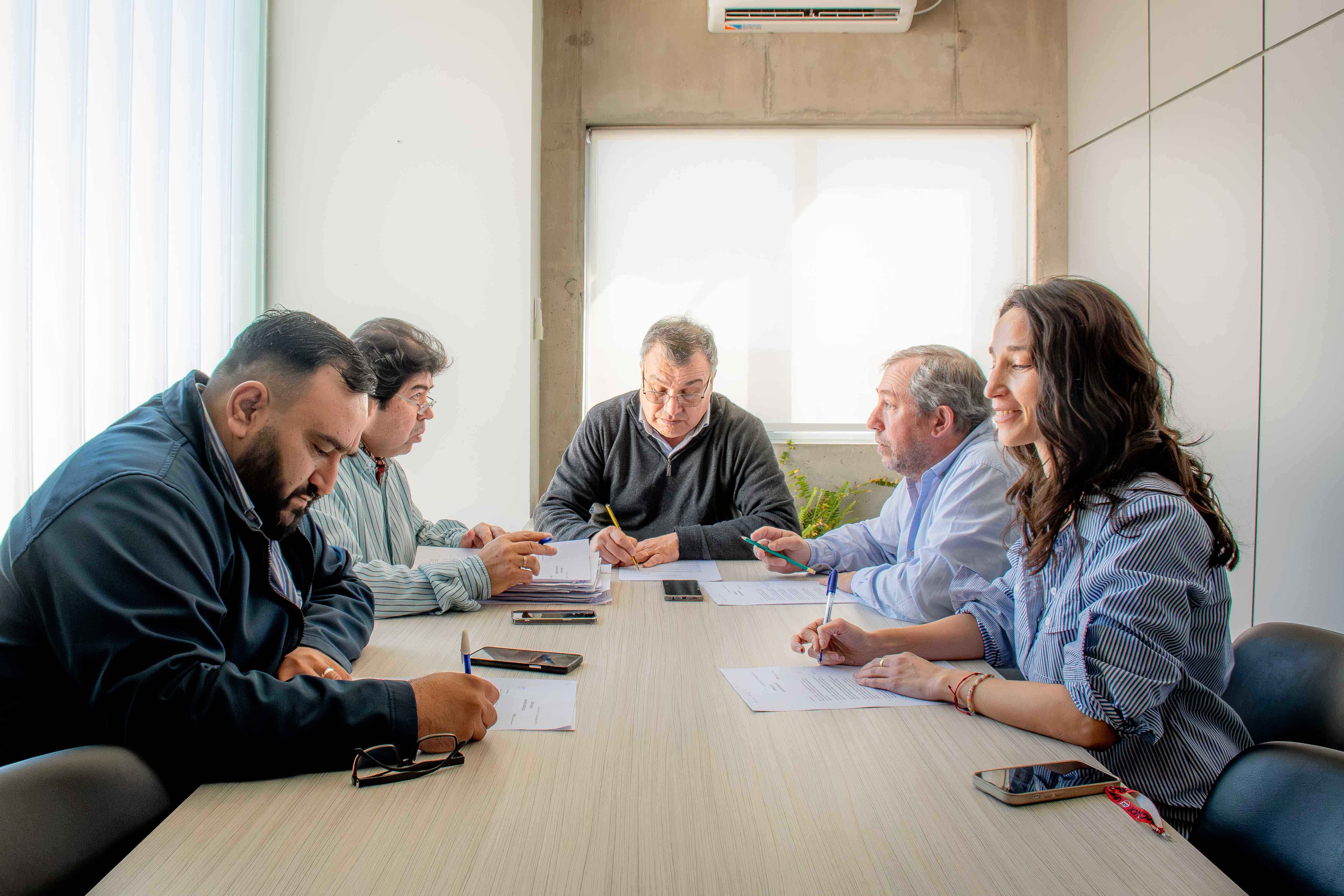 El presidente del CD se reunió con representantes de distintos bloques.