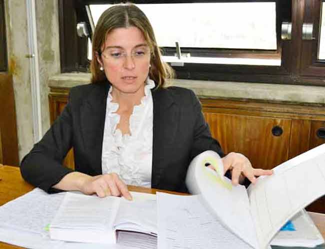 La jueza Ruffini coordinó la audiencia de formalización.