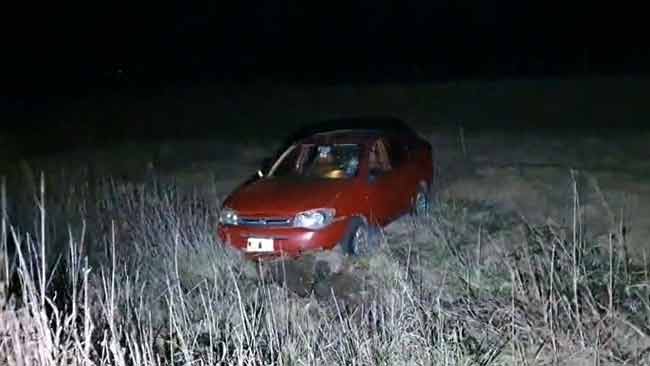 El Fiat Siena involucrado en el hecho.