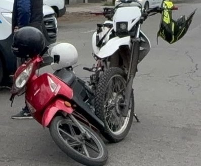 Los vehículos involucrados en el accidente.