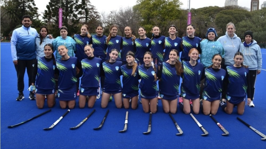 El seleccionado femenino de La Pampa que disputó el Argentino Sub 14 “A”.