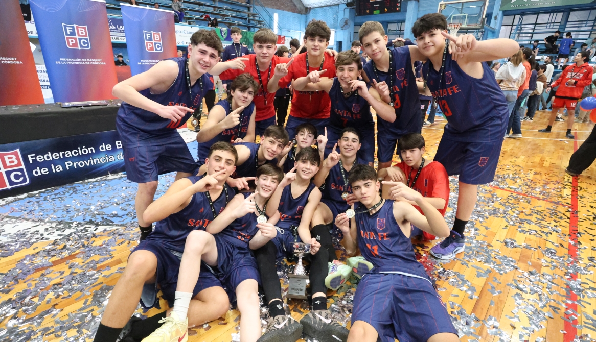 El festejo de los pibes de Santa Fe.