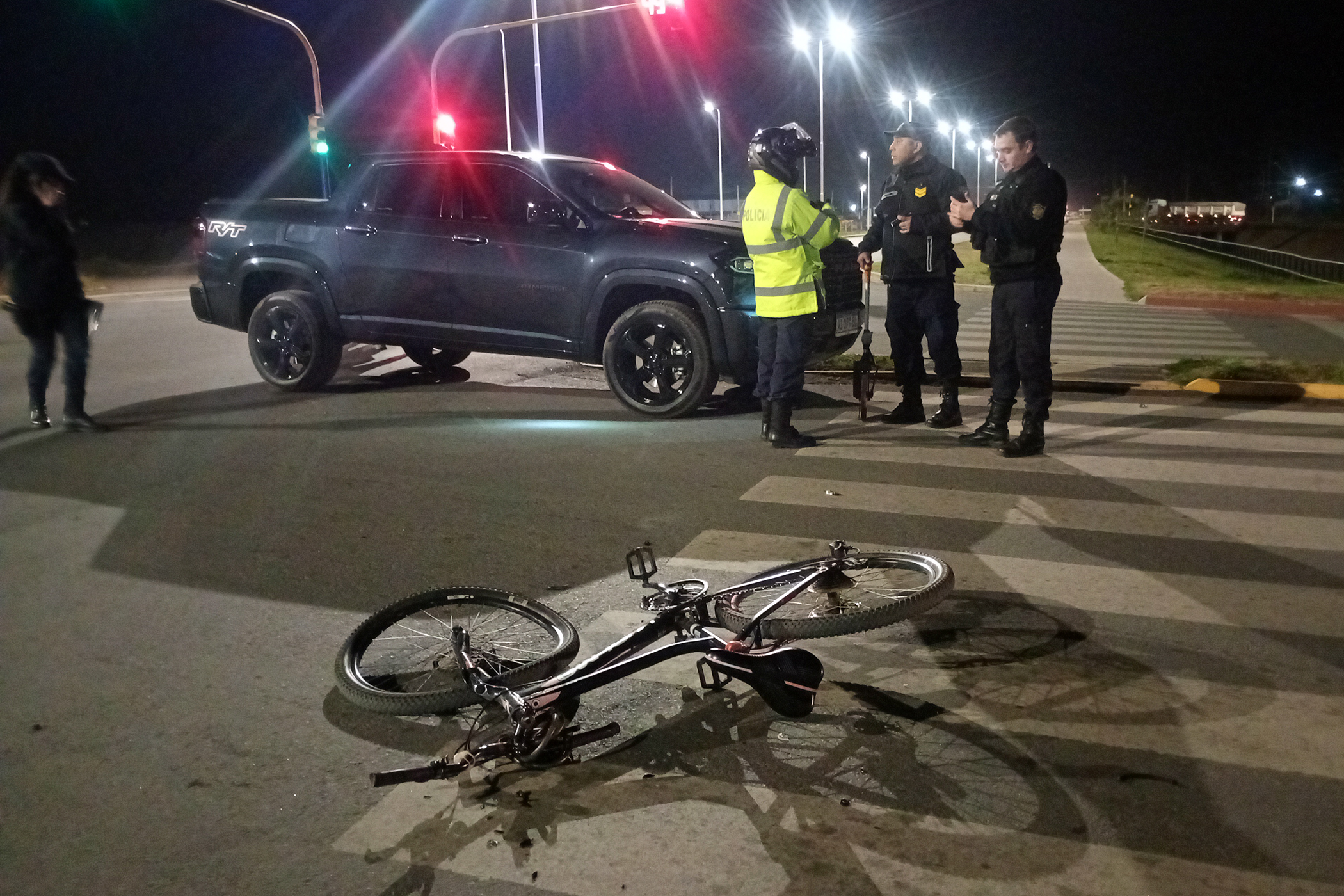 Los rodados involucrados en el accidente.