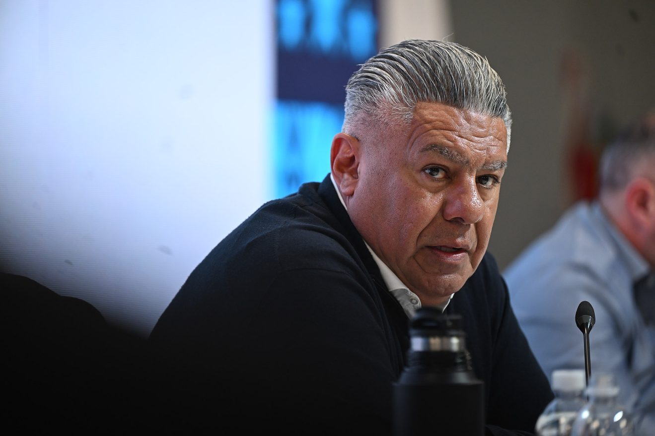 Claudio Tapia, durante la reunión del Comité Ejecutivo.