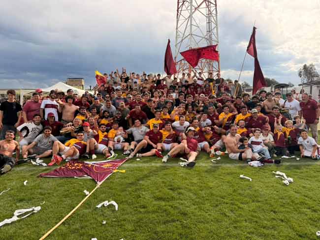 El festejo de Santa Rosa Rugby.