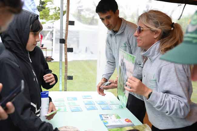 Con imágenes y juegos se promovió el cuidado del ambiente pampeano.