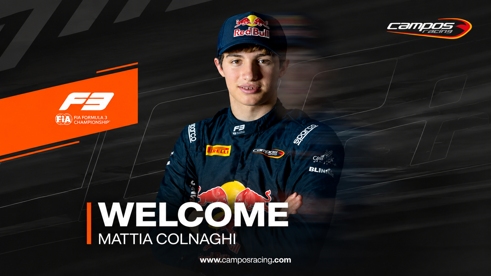 Campos Racing anunció a Mattia Colnaghi como uno de sus pilotos para 2027.