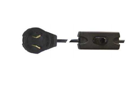 Cable Armado Velador 1.5m Tecla Y Enchufe Iram 2x0.5 Negro