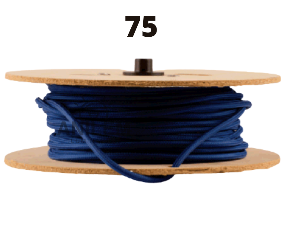 Cable Textil Azul Por Metro