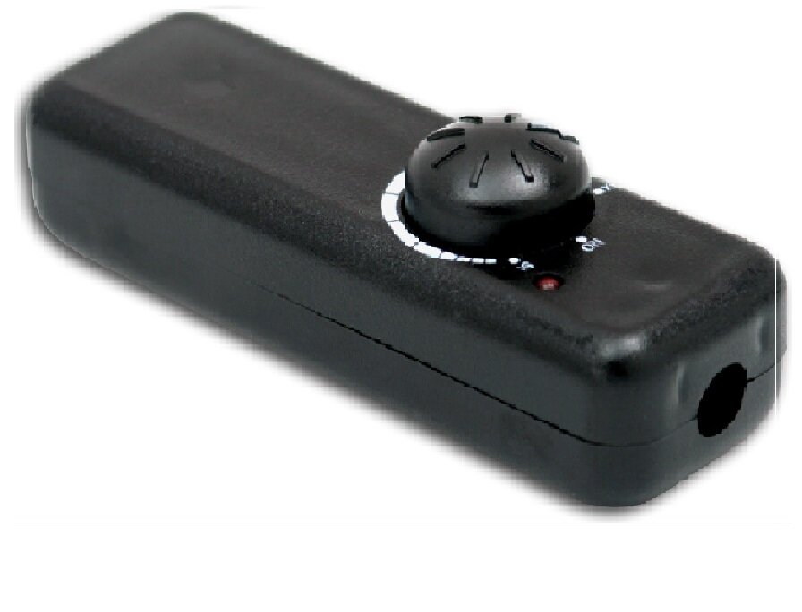 Dimmer Regulador Interruptor Torpedo a Perilla 100w LED Negro