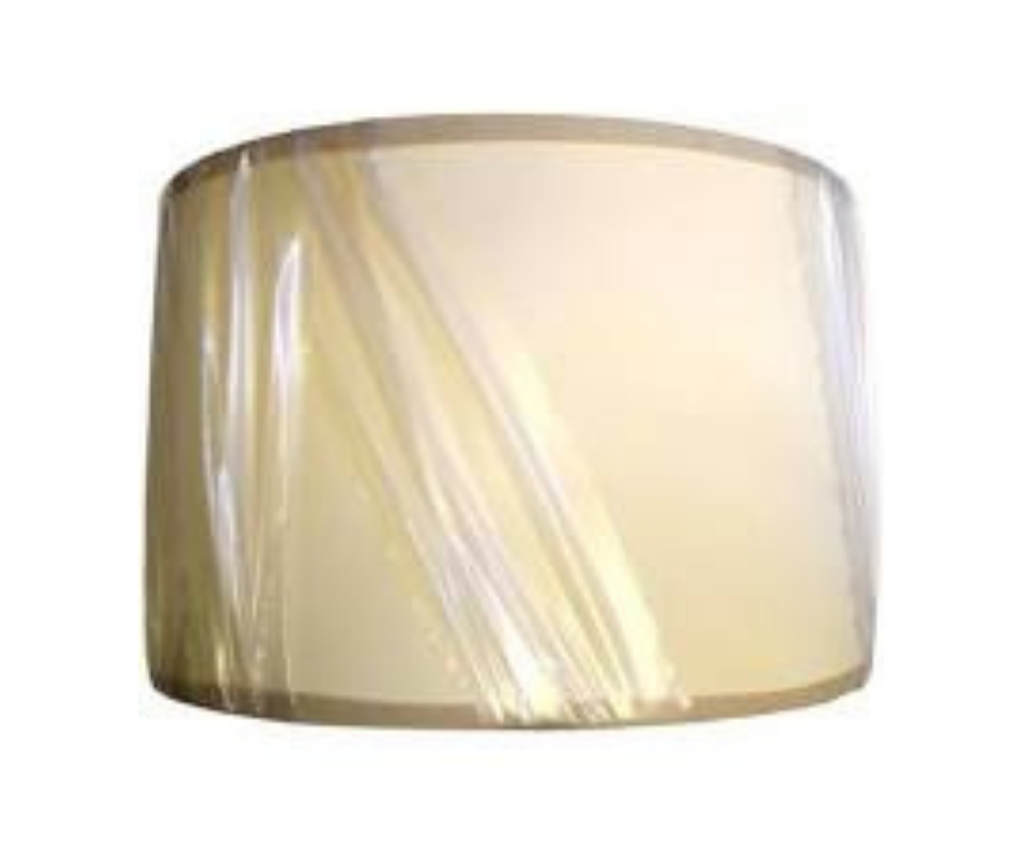 Pantalla Circular Pegada 23x23x15 Plastico Beige Suncho