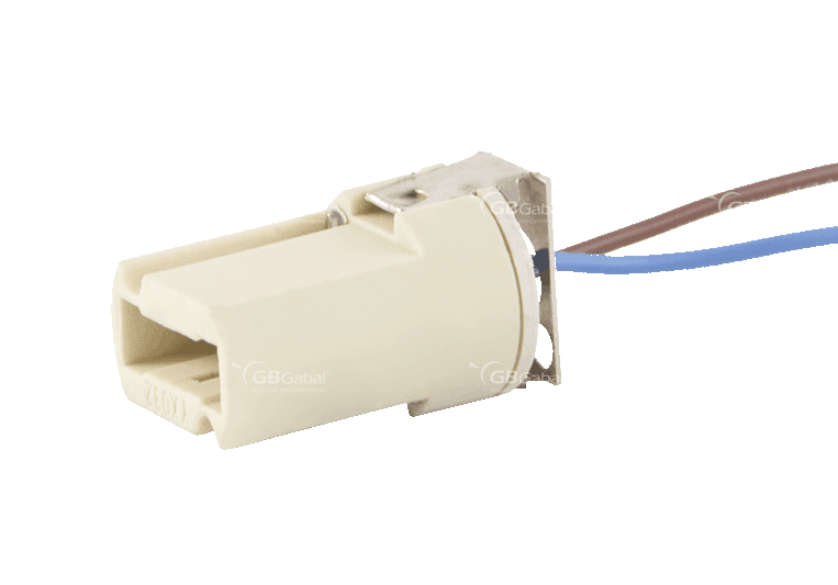 Zocalo G9 Ceramico Conector 220v 2a Cable 18cm