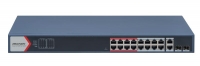 Imagen (DS-3E1318P-EI(B)) Hikvision Switch POE de 16 puertos