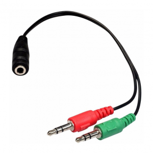 Adaptador de Audio Noganet Plug 3.5 H a Dual 3.5 M AC-3.5A2