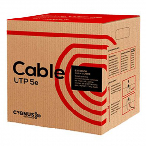 Cable UTP Cygnus Cat 5 - 305mts Exterior 100% Cobre