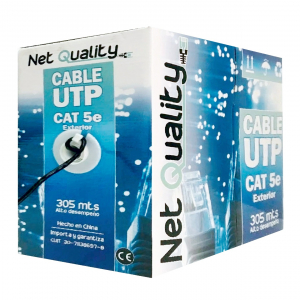 Cable UTP Netquality Cat 5 - 100 mts Exterior