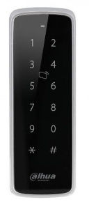 Imagen (asr1201d) dahua lector de tarjetas mf 13.56 mhz con teclado - comunicación rs485 y wiegand 26/34 apto intemperie ip65 