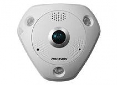Imagen (ds-2cd63c5g0-ivs) hikvision cámara tipo ojo de pez, 12mp,lente de 1,29mm