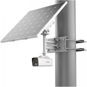 Imagen (ds-2xs6a87g1-ls/c36s80 (4mm)(o-std)(la)) hikvision kit de cámara ip con 4g de energía solar tipo bullet fija colorvu de 8mp