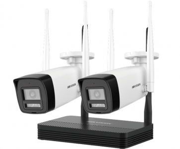 Imagen (nks424w0h) hikvision kit de videovigilancia inalámbrico easylink