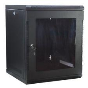 Imagen (qm19-12u500) qt rack mural 19 12 unidades 500mm profundidad - negro