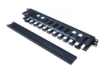 Imagen (qoc19-1uh) quality tech organizador de cables para rack 1ru horizontal