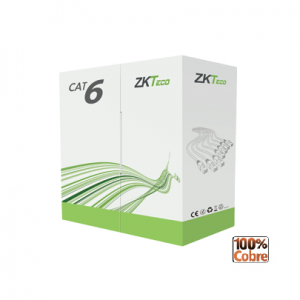 Imagen (xl600-cpr-a) zkteco cable utp cat. 6 305mts 100% cobre interior